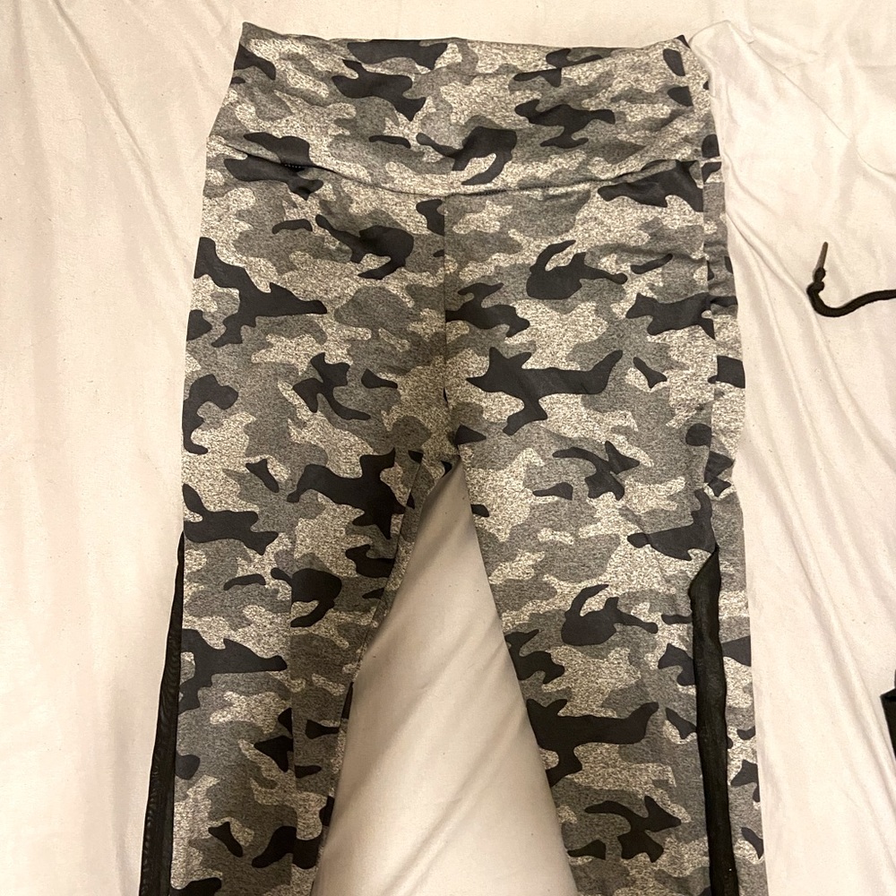 Gray Camo Leggings